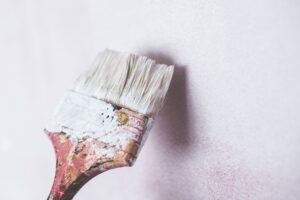 paintbrush next to wall