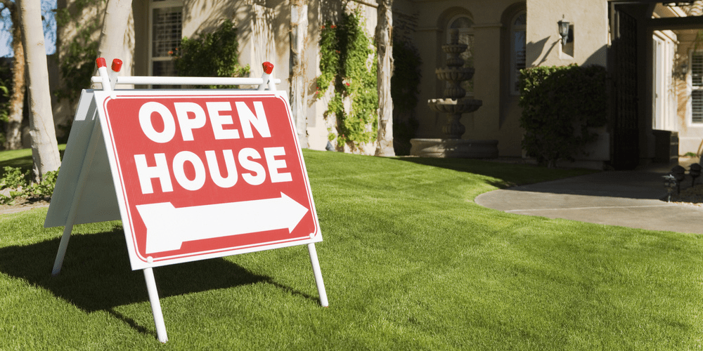 21 Pack Open House Signs For Real Estate Double Sided Estate Sale Signs With Metal H Stakes 12 X 16'' Weather Proof Open House With Directional Arrows For Yard(Blue