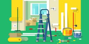 painting a house