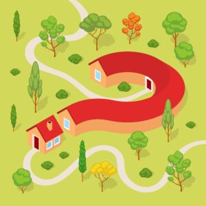 question mark house