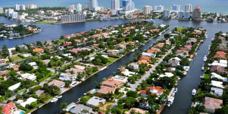 aerial view of Florida homes