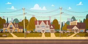 illustration of a neighborhood
