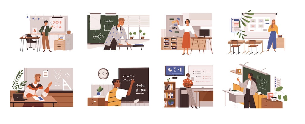 Illustration of teachers