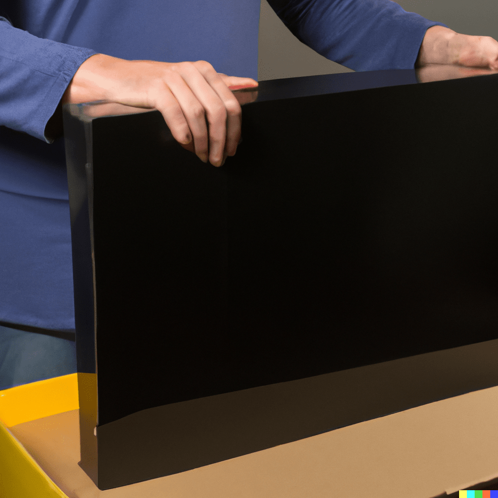 Packing a TV in a box