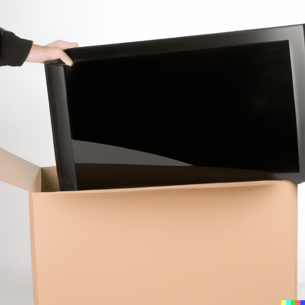 Unpacking a TV